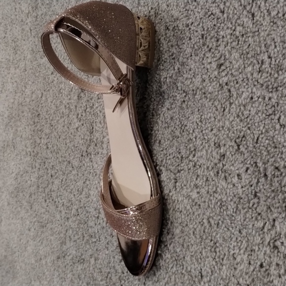 Elegant Glitter Strap Heels - Picture 2 of 4